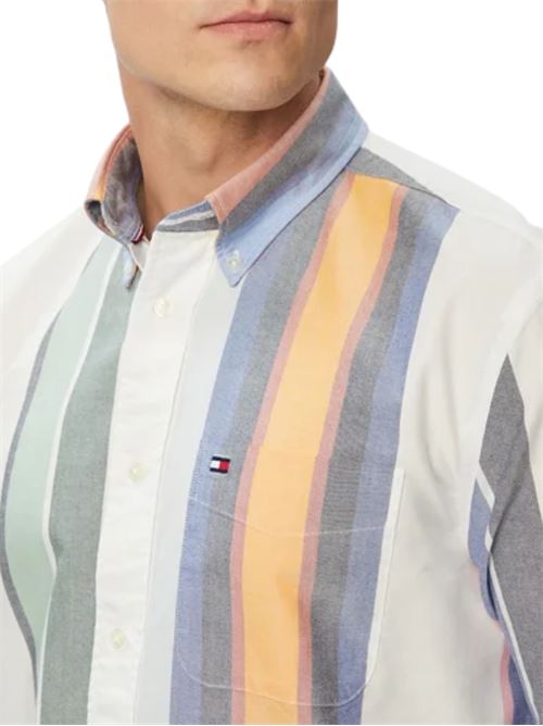 Camicia in cotone a righe Tommy Hilfiger | MW0MW433540FA
